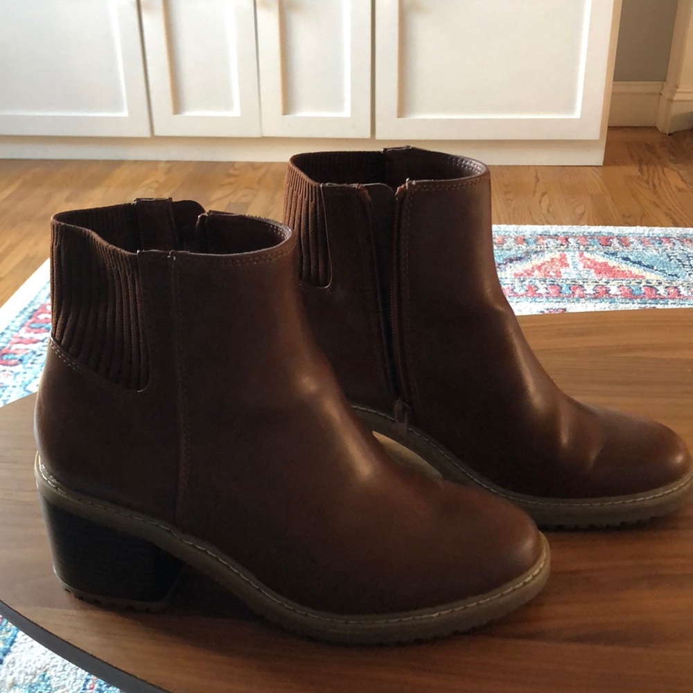 Brown booties